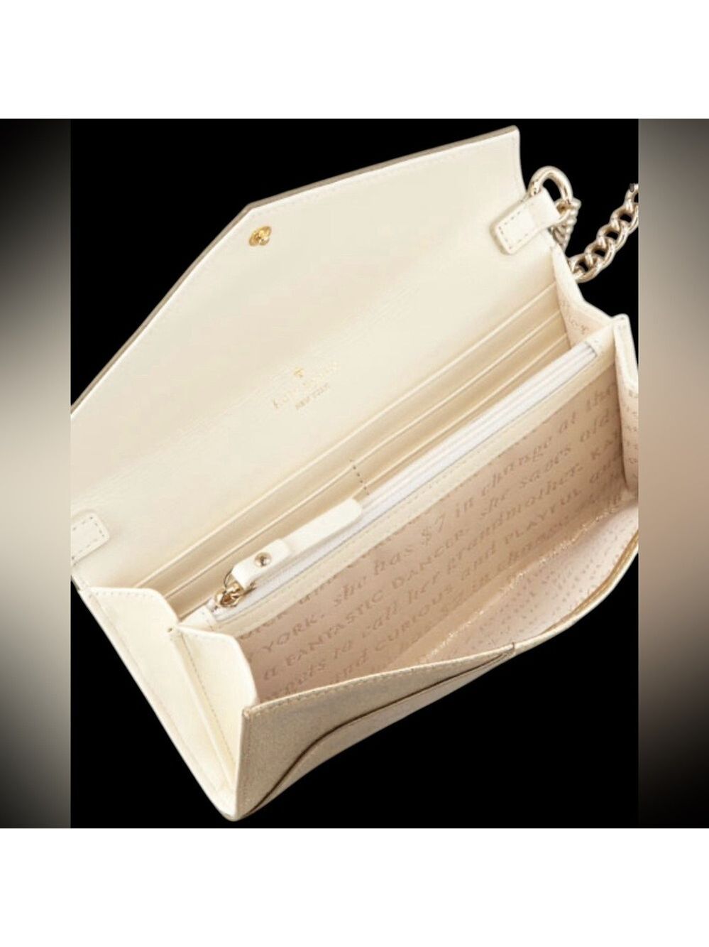 Kate Spade Kylie Harrison St Gold Wallet On Chain WOC Crossbody - Picture 6 of 16